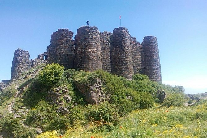 Amberd (Saghmosavank,Armenian alphbet monument) - Amberd Fortress at the “fortress in the clouds” elevation