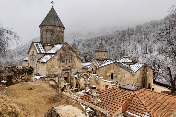 From Yerevan:Sevan, Dilijan, Haghartsin, Goshavank, Lake Parz - Goshavank Monastery: Mkhitar Gosh, five churches, and Poghos’ embroidered khachkar