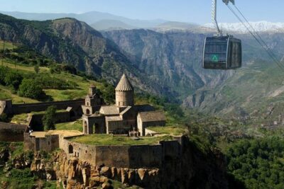 Khor Virap, Noravank, Tatev monasteries (wayback on Ropeway)