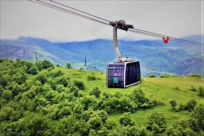 Group Tour: Shaki waterfall, Tatev monastery & ropeway, Hin Areni winery - Wings of Tatev ropeway: the main event for most people