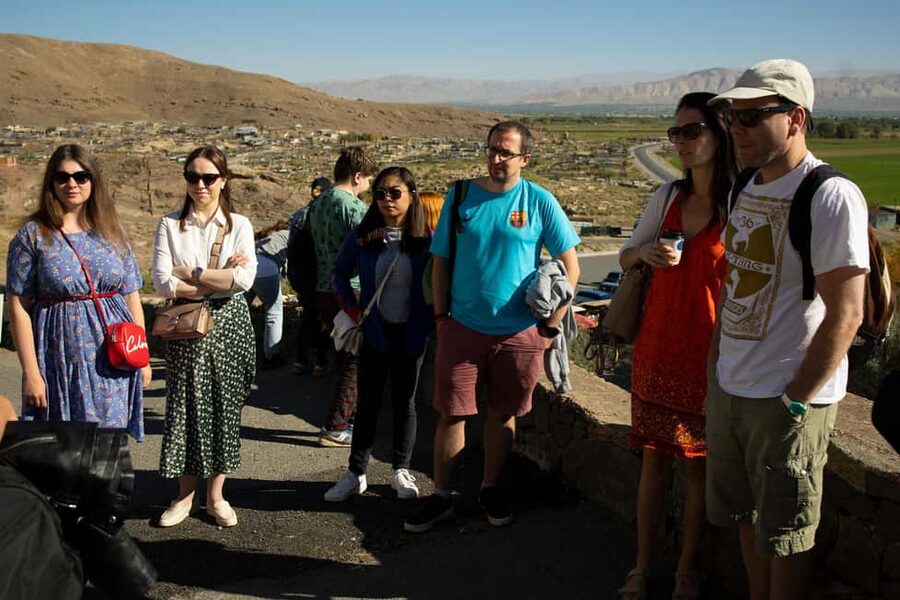 Khor Virap, Noravank and Birds' Cave Trip with Wine Tasting - Noravank Monastery in red rock cliffs and its carved church complex