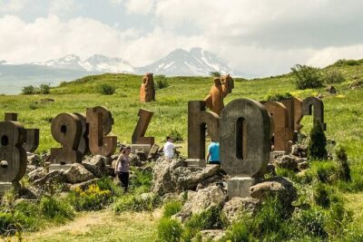 Mount Aragats,Amberd Fortress,Alphabet Monument, Saghmosavank