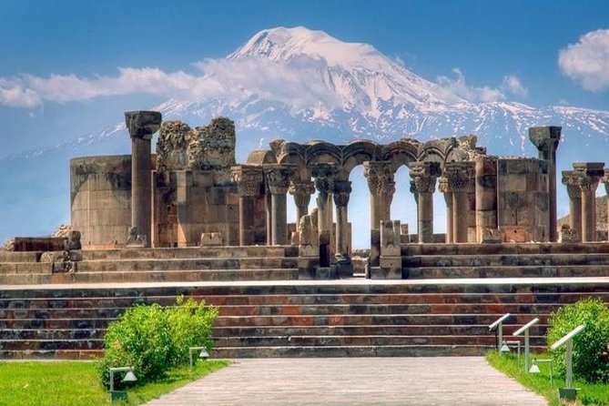 Private tour to Echmiadzin (st Cathedral), Zvartnots, Khor Virap, Garni, Geghard - Zvartnots Temple: UNESCO scale with a short visiting window