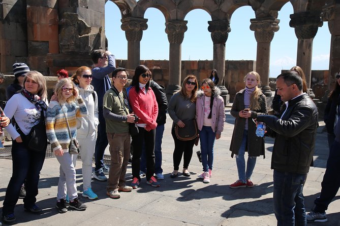 Private tour to UNESCO heritage Echmiadzin churches, Zvartnots and Sardarapat - Zvartnots Temple ruins: the view is the point, but budget tickets