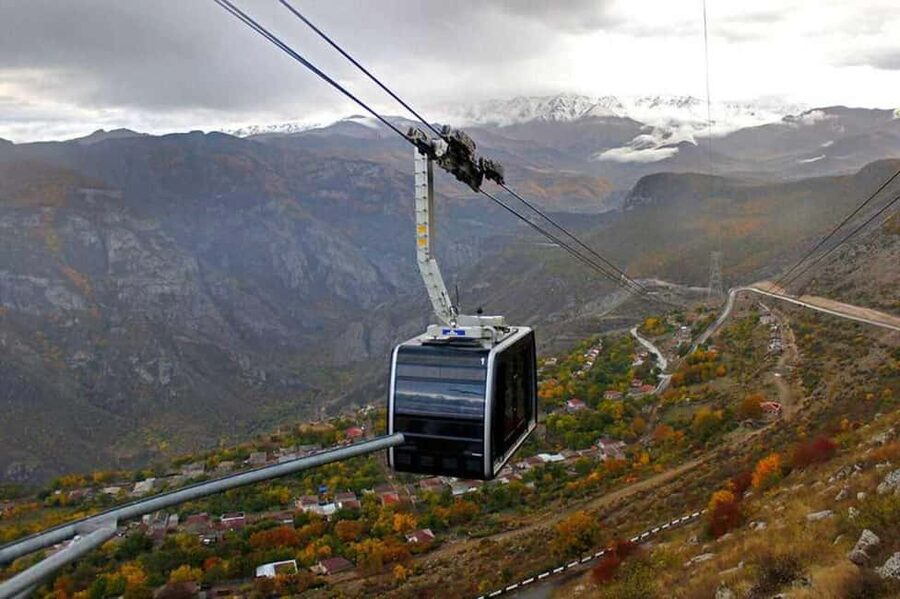 Tatev(Shaki waterfall)Noravank Areni wine tasting Khor Virap - Wings of Tatev cable car: 5,792 meters of canyon views