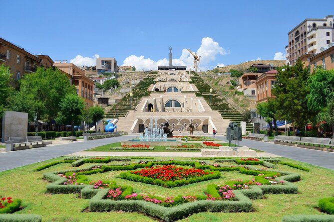 Yerevan Walking Tour - Cascade Complex: stairs, sculptures, fountains, and a view